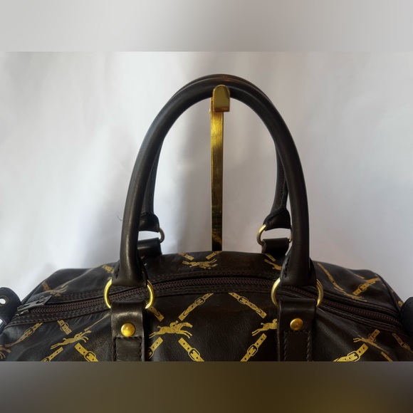 ✨Rare Vintage Longchamp Horsebit Leather Boston Bag✨ - Picture 5 of 16